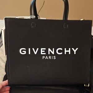 NEW Givenchy G-tote Small Black Canvas NWT